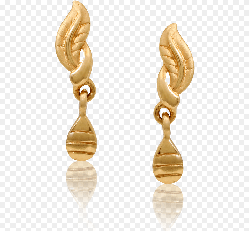 Chic Golden Feather Earrings Earrings, Accessories, Earring, Jewelry, Gold Png Image