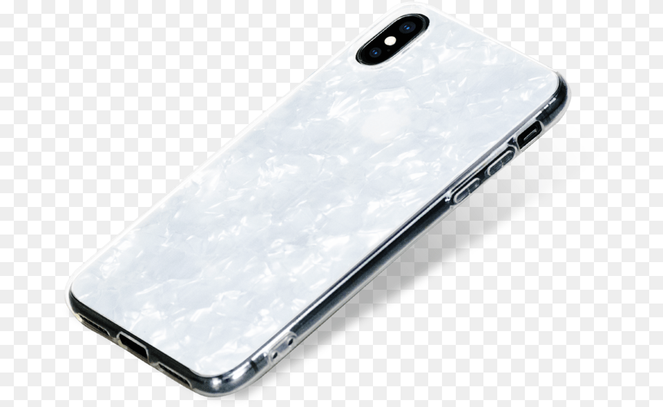 Chic Pearl White With Shimmering Effect Double Layered Iphone Xs, Electronics, Mobile Phone, Phone Free Png