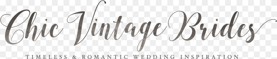 Chic Vintage Brides Logo, Text, Handwriting, Calligraphy Png Image