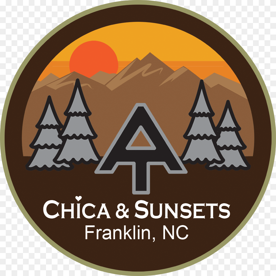 Chica And Sunsets Graphic Design, Logo, Badge, Symbol Png Image