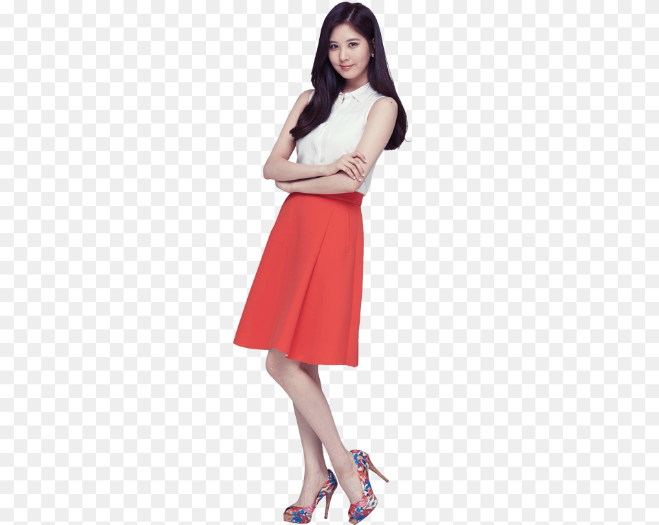 Chica Asiatica Brazos Seohyun 2016, Clothing, Dress, Skirt, Shoe Free Png Download