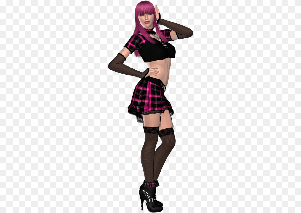 Chica Con Fondo Transparente, Skirt, Clothing, Adult, Person Free Transparent Png