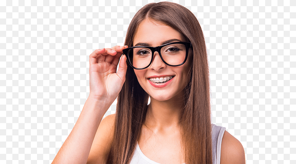 Chica Con Lentes Y Brackets, Accessories, Person, Head, Glasses Free Png
