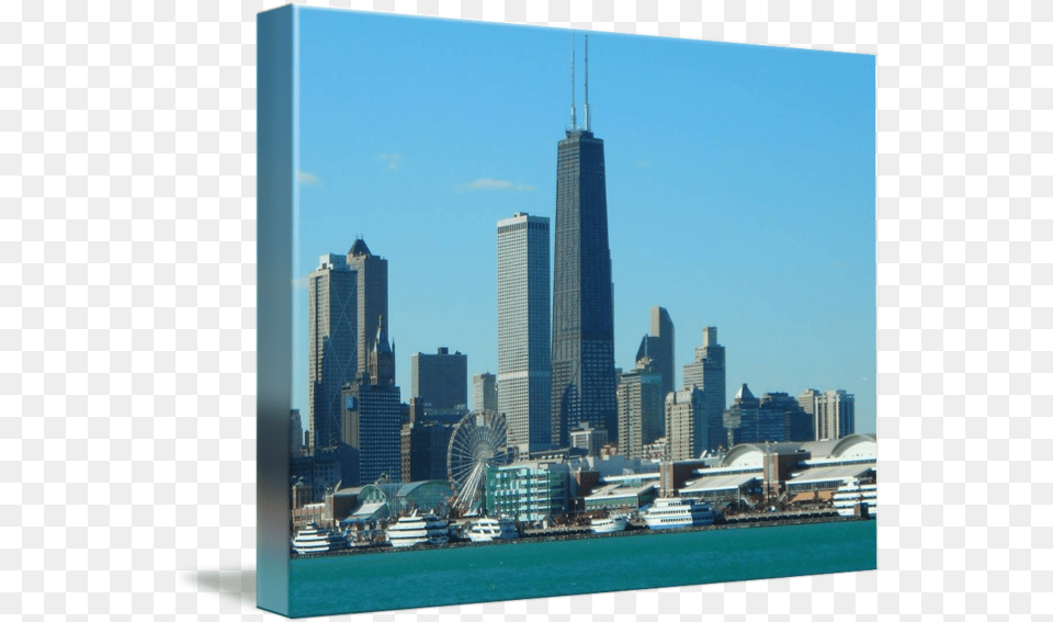 Chicago, City, Architecture, Building, Tower Free Png Download