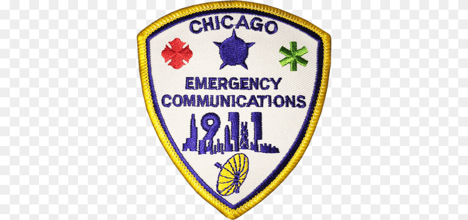 Chicago 911 Emergency Communications Police Side Shoulder Chicago 911 Dispatcher, Badge, Logo, Symbol Png