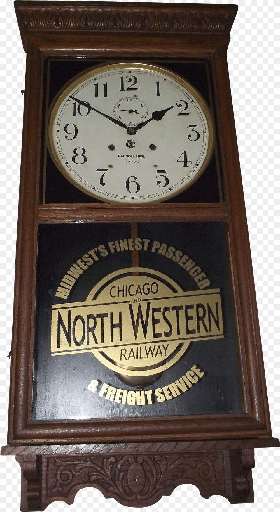 Chicago Amp North Western Railway Quartz Clock, Analog Clock Png Image