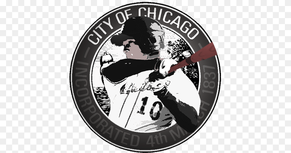 Chicago Baseball White Sox Circle, People, Person, Adult, Male Free Png