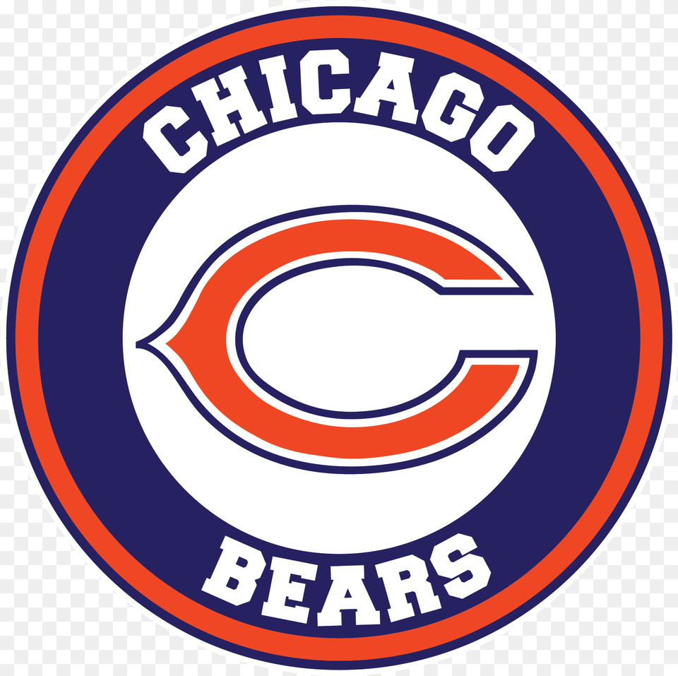 Chicago Bears Circle Logo Vinyl Decal Circle, Emblem, Symbol Free Png Download