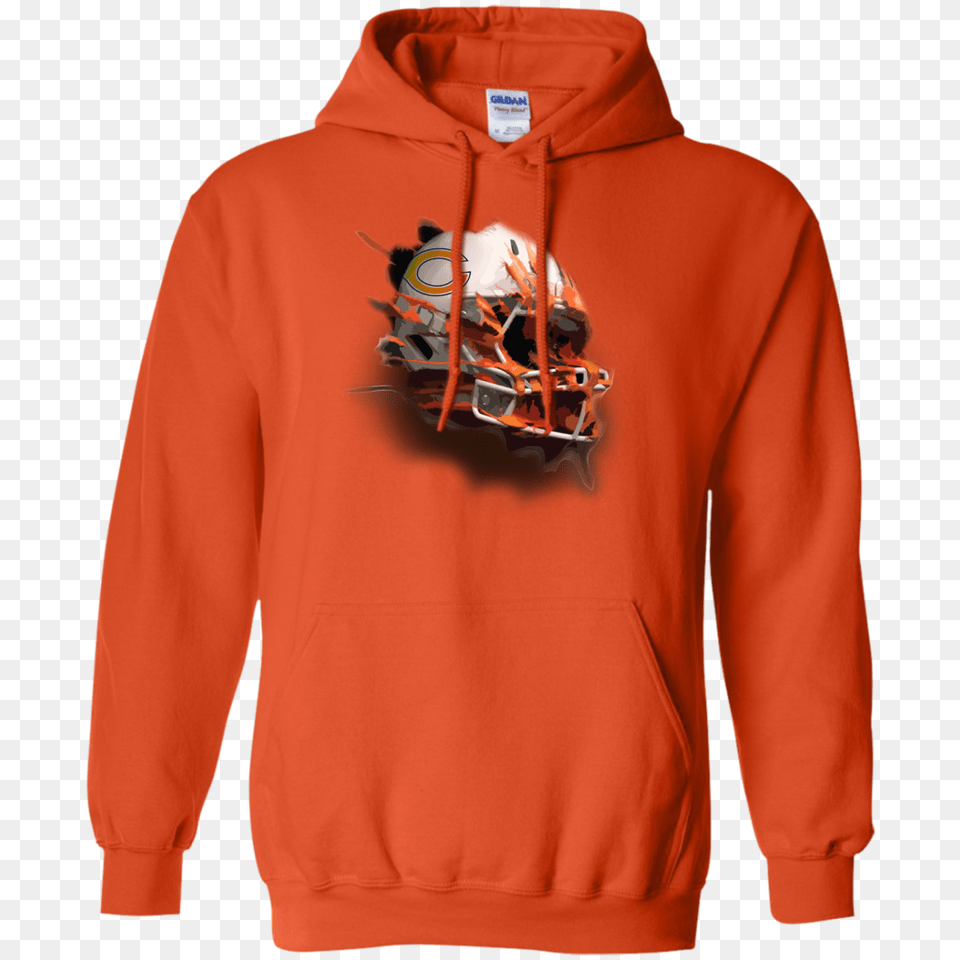 Chicago Bears Helmet Teezbeez, Clothing, Hood, Hoodie, Knitwear Png Image