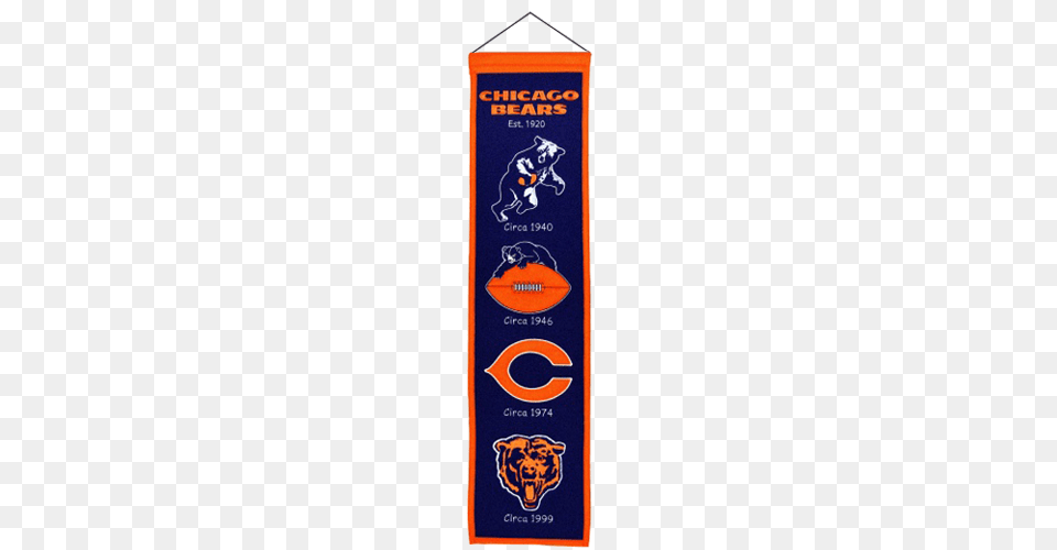 Chicago Bears Logo Evolution Heritage Banner, Bottle Free Png Download