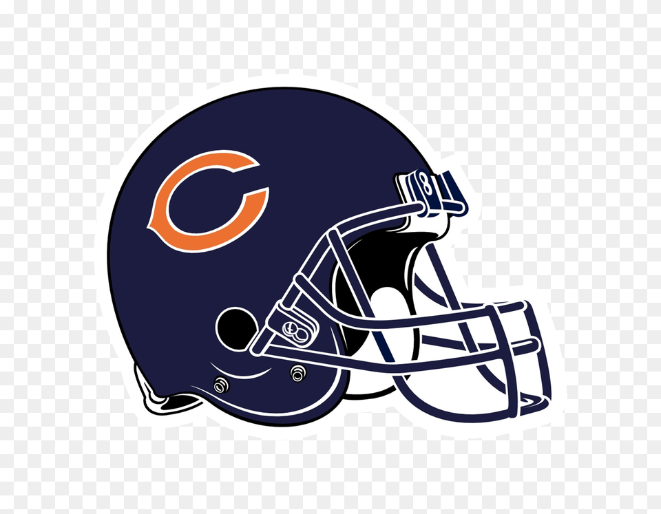 Chicago Bears Logo Transparent Vector, Helmet, American Football, Sport, Football Png