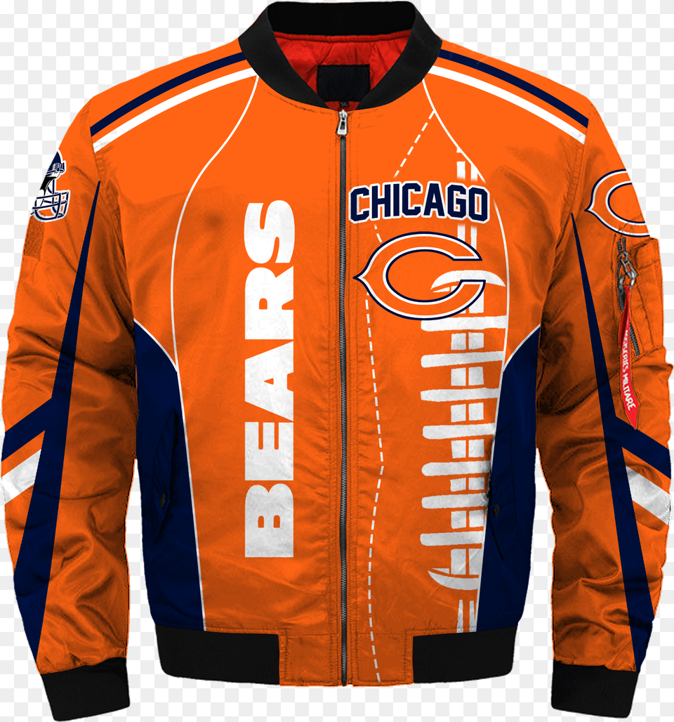 Chicago Bears Logos Uniforms And Mascots, Clothing, Coat, Jacket, Shirt Png Image