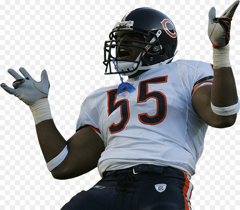 Chicago Bears Player, Helmet, Playing American Football, Person, Man Png Image
