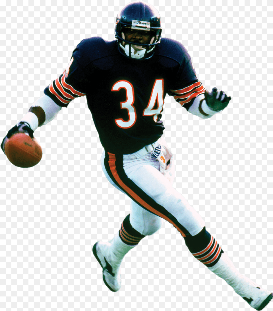 Chicago Bears Player Happy Birthday Walter Payton, Helmet, Sport, American Football, Playing American Football Free Transparent Png