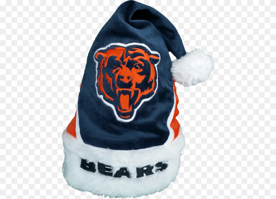 Chicago Bears Santa Hat, Clothing, Cap, Animal, Bear Free Png
