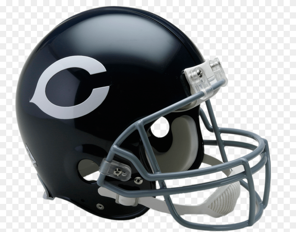 Chicago Bears Vsr4 Authentic Throwback Helmet Football Helmet, American Football, Football Helmet, Sport, Person Free Png