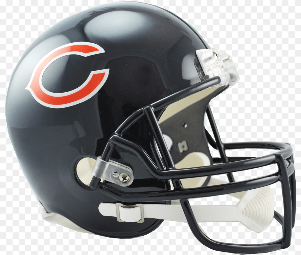Chicago Bears Vsr4 Replica Helmet Football Helmets Texans, American Football, Football Helmet, Sport, Person Free Png Download