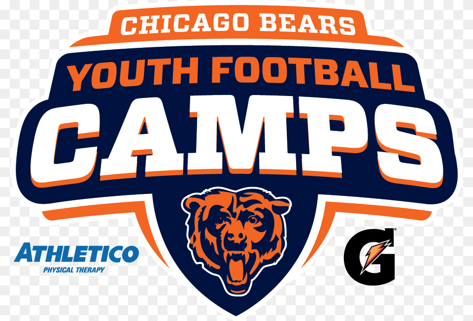 Chicago Bears Youth Football Camps Youth Football Camp Logo, Animal, Lion, Mammal, Wildlife Free Transparent Png