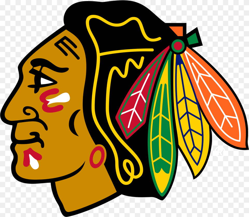Chicago Black Hawks Chicago Blackhawks Logo, Art, Head, Person, Face Png Image