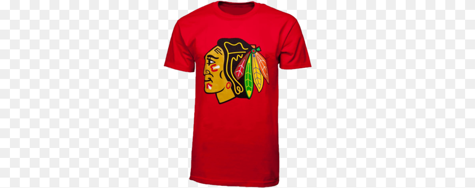 Chicago Blackhawks Biggie Logo T Shirt Nhl Chicago Blackhawks Wall Hanging, Clothing, T-shirt, Face, Head Free Png