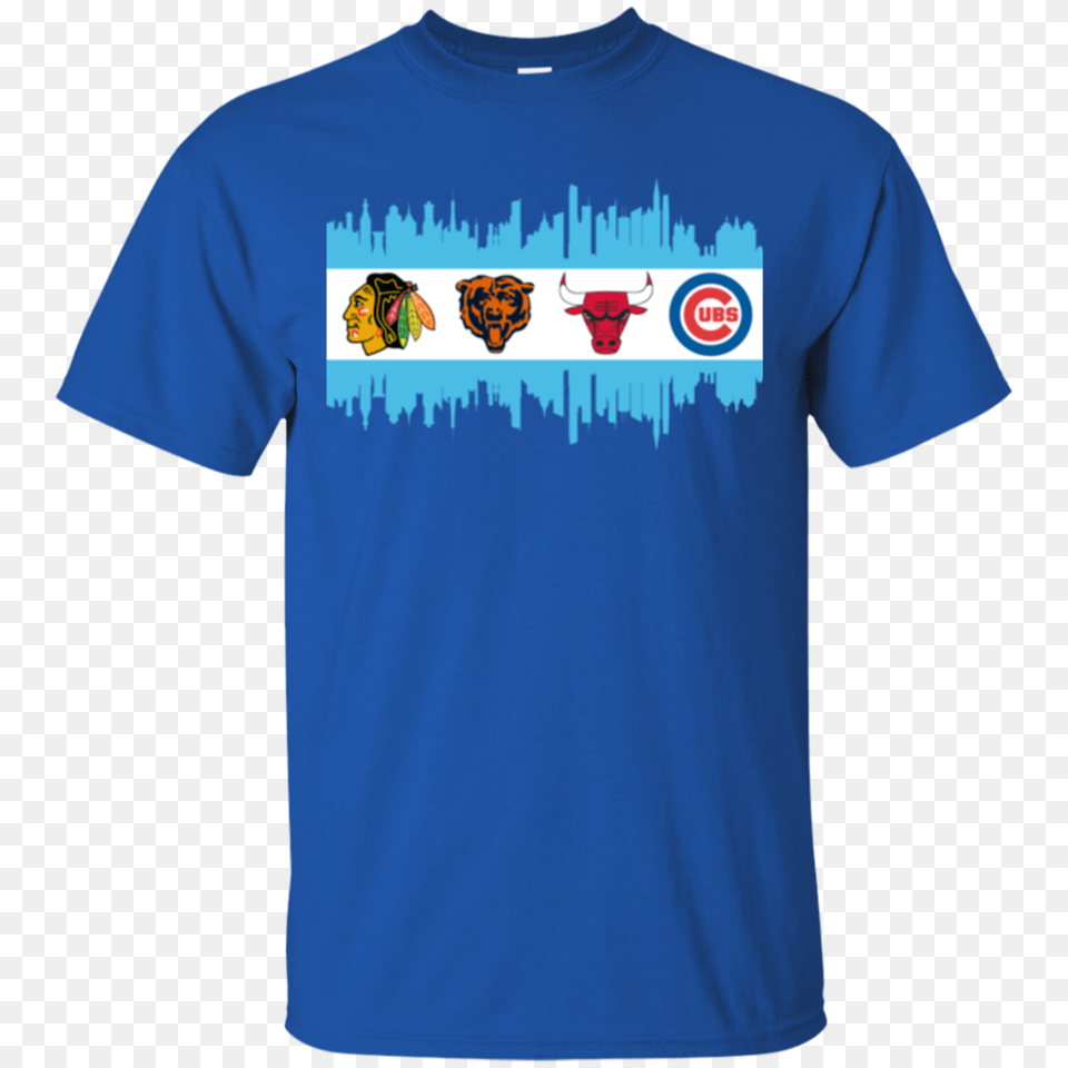 Chicago Blackhawks Chicago Bears Chicago Bulls Chicago Cubs, Clothing, Shirt, T-shirt Free Png Download