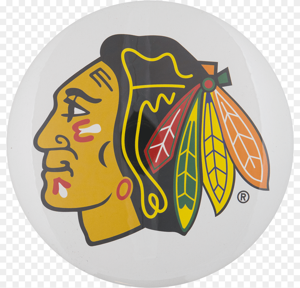 Chicago Blackhawks Logo Chicago Blackhawks Oboi, Art, Sticker, Face, Head Free Transparent Png