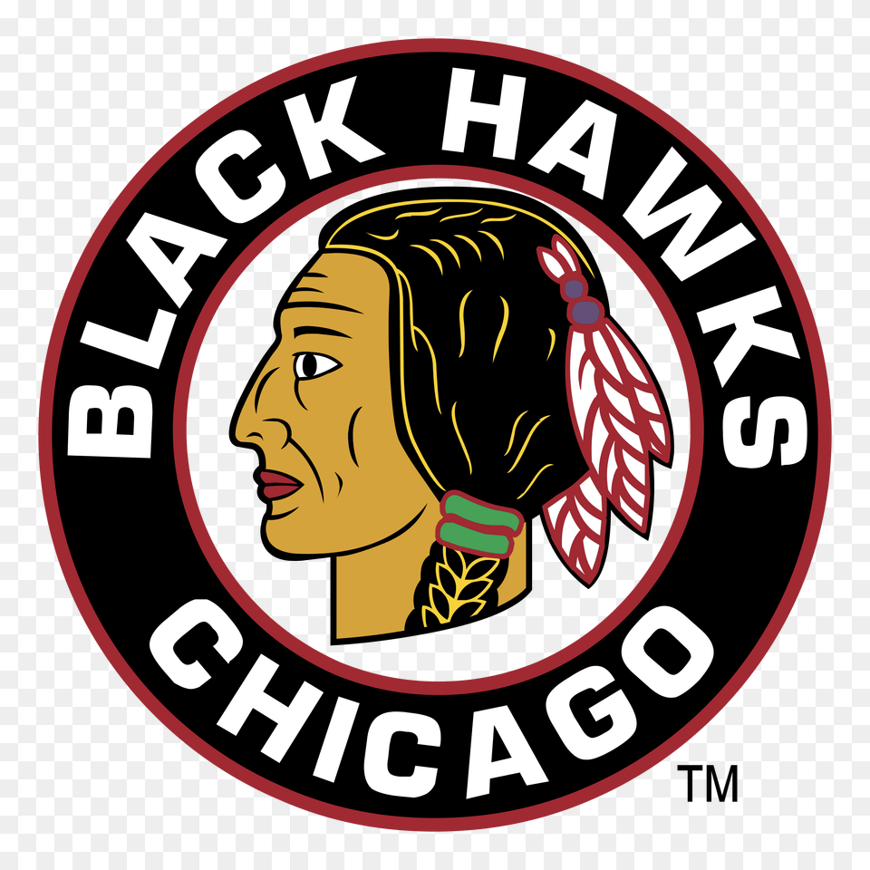 Chicago Blackhawks Logo Emblem, Face, Head, Person, Baby Free Transparent Png