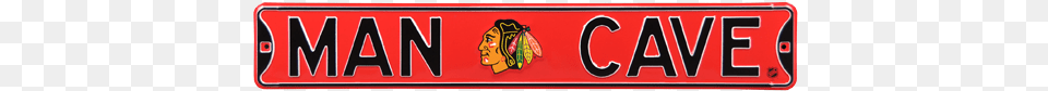 Chicago Blackhawks Man Cave Authentic Street Sign Man Cave San Jose Sharks Street Sign, License Plate, Transportation, Vehicle, Baby Free Png Download