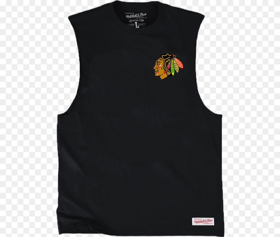 Chicago Blackhawks Mitchell Amp Ness Nhl Triple Double, Clothing, Vest, Tank Top, Person Free Transparent Png