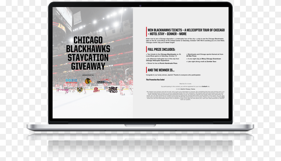 Chicago Blackhawks Web, Advertisement, Screen, Electronics, Person Png