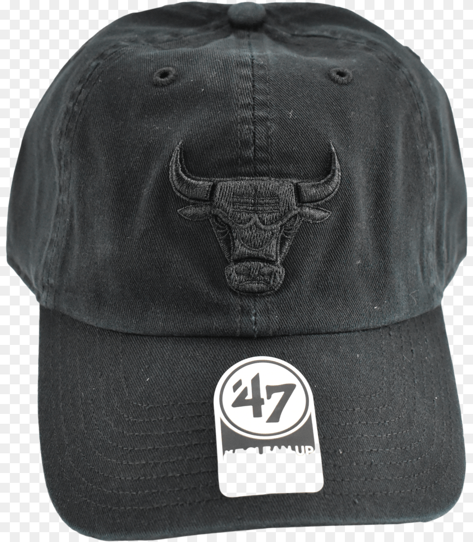 Chicago Bulls Black 47 Brand Nba Dad 47 Brand Chicago Bulls Dad Hat, Baseball Cap, Cap, Clothing, Animal Png Image
