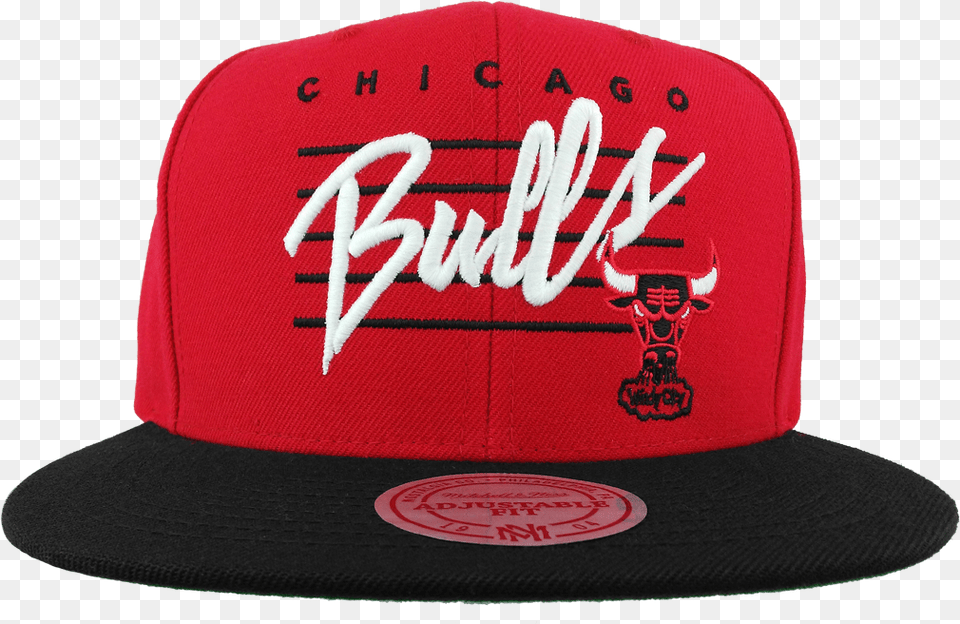 Chicago Bulls Cursive Script With Logo Baseball Cap, Baseball Cap, Clothing, Hat, Accessories Png
