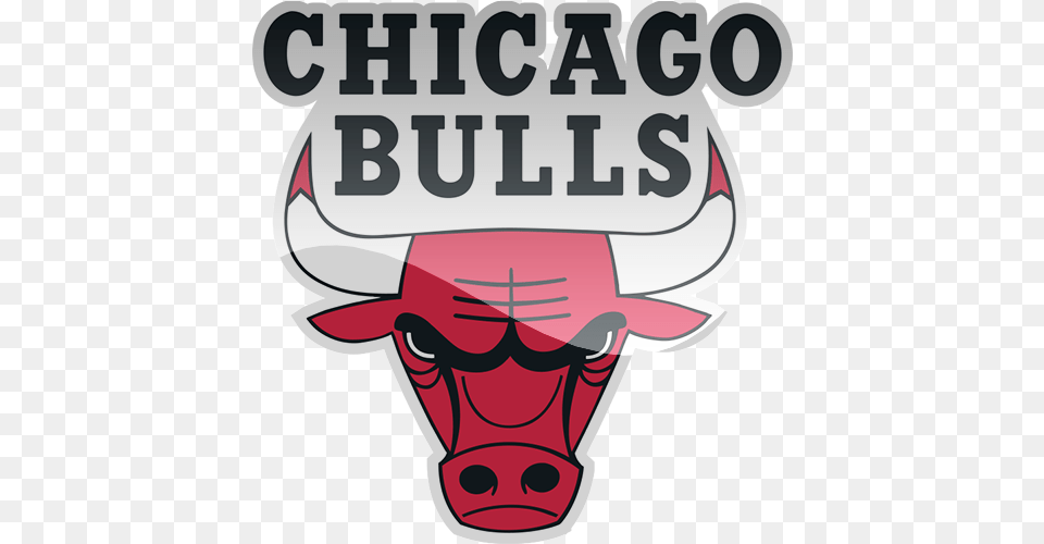 Chicago Bulls Football Logo Chicago Bulls, Sticker, Animal, Bull, Mammal Free Transparent Png