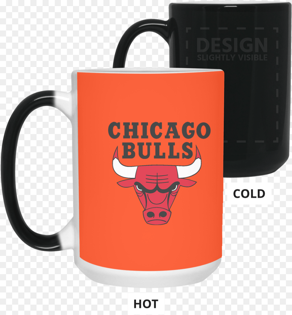 Chicago Bulls Logo Basketball Cups 15 Oz Color Changing Mug Gift, Cup, Beverage, Coffee, Coffee Cup Png