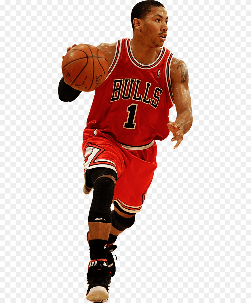 Chicago Bulls Psd Images Transparent Derrick Rose, Sphere, Person, People, Ball Free Png Download