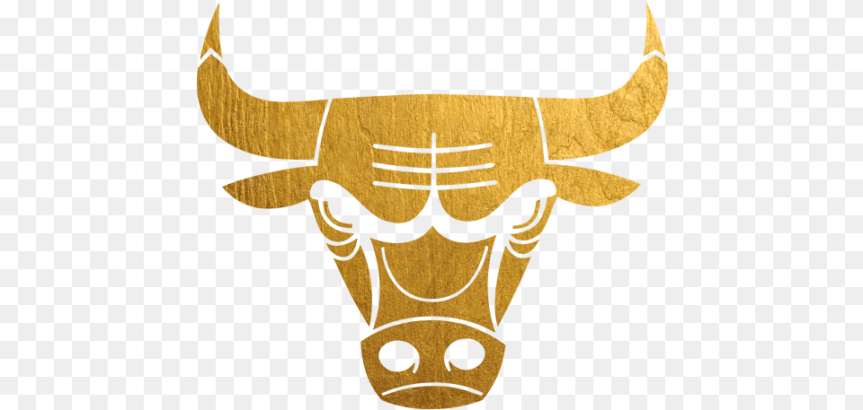 Chicago Bulls Transparent Logo Black, Animal, Bull, Mammal, Cattle Png