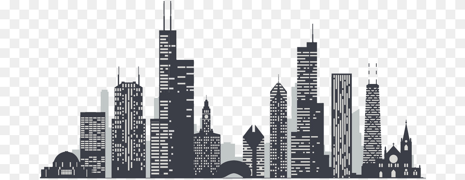 Chicago Cityscape, Architecture, Building, City, High Rise Free Png