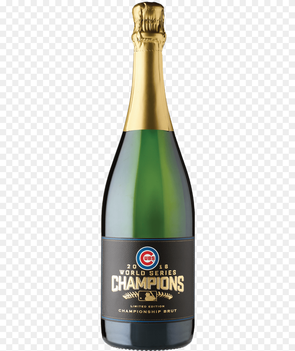 Chicago Cubs 2016 World Series Championship Brut J Lassalle Brut Premier Cru, Alcohol, Beer, Beverage, Bottle Free Png Download