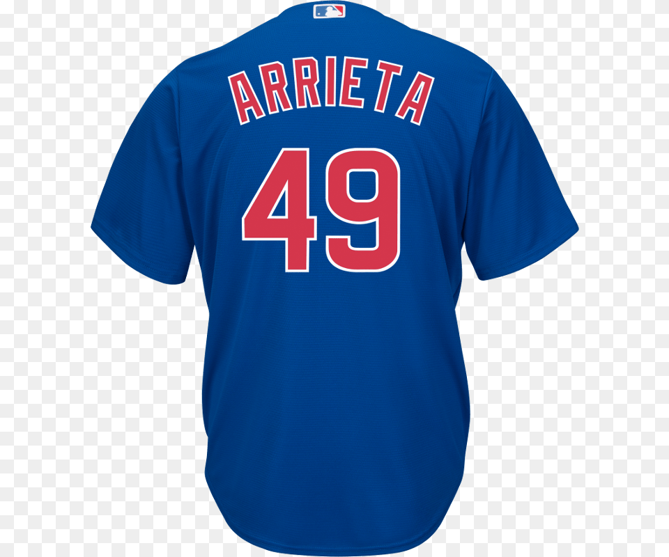 Chicago Cubs Arrieta Jersey Cleveland Indians, Clothing, Shirt, T-shirt Free Transparent Png