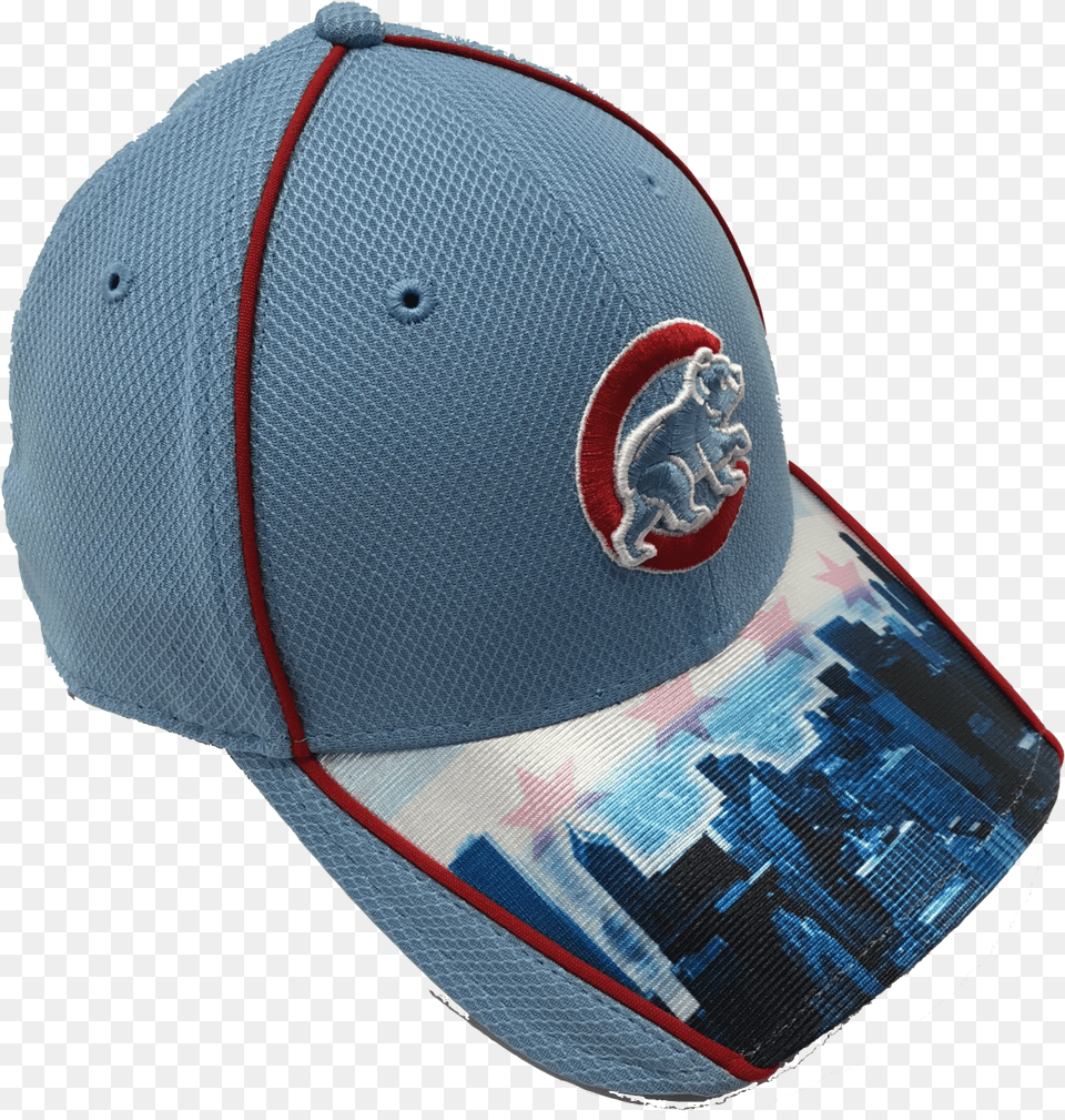 Chicago Cubs Chicago Flag Skyline 39thirty Flex Fit Baseball Cap, Baseball Cap, Clothing, Hat Free Png Download