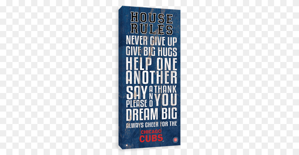 Chicago Cubs House Rules, Advertisement, Book, Publication, Poster Free Transparent Png
