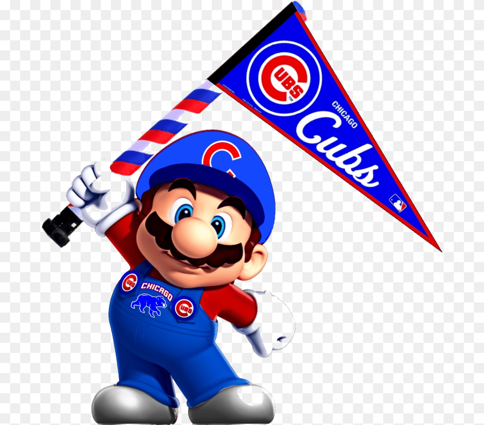 Chicago Cubs Logo Baseball Highlights Mlb Transparent Mario Bross, People, Person, Baby, Face Png Image