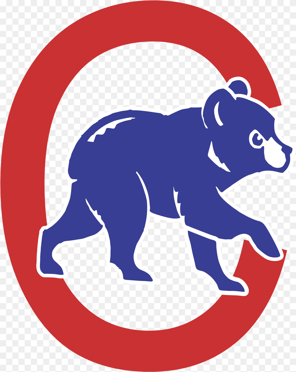 Chicago Cubs Mlb World Series Go Chicago Cubs Bear Logo, Animal, Mammal, Wildlife, Baby Png