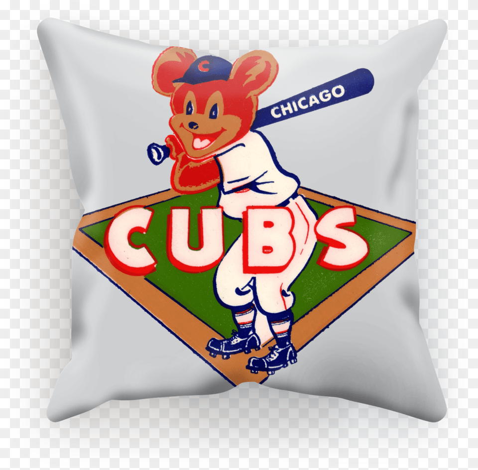 Chicago Cubs Sublimation Cushion Cover Oddbods Newt And Bubbles, Home Decor, Baby, Person, Pillow Free Png