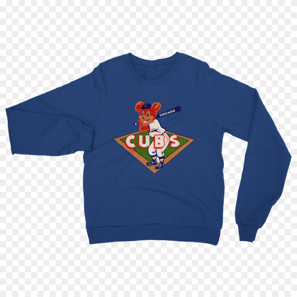 Chicago Cubs Ufeffclassic Adult Sweatshirt Coolstub, Clothing, Long Sleeve, Sleeve, T-shirt Png Image
