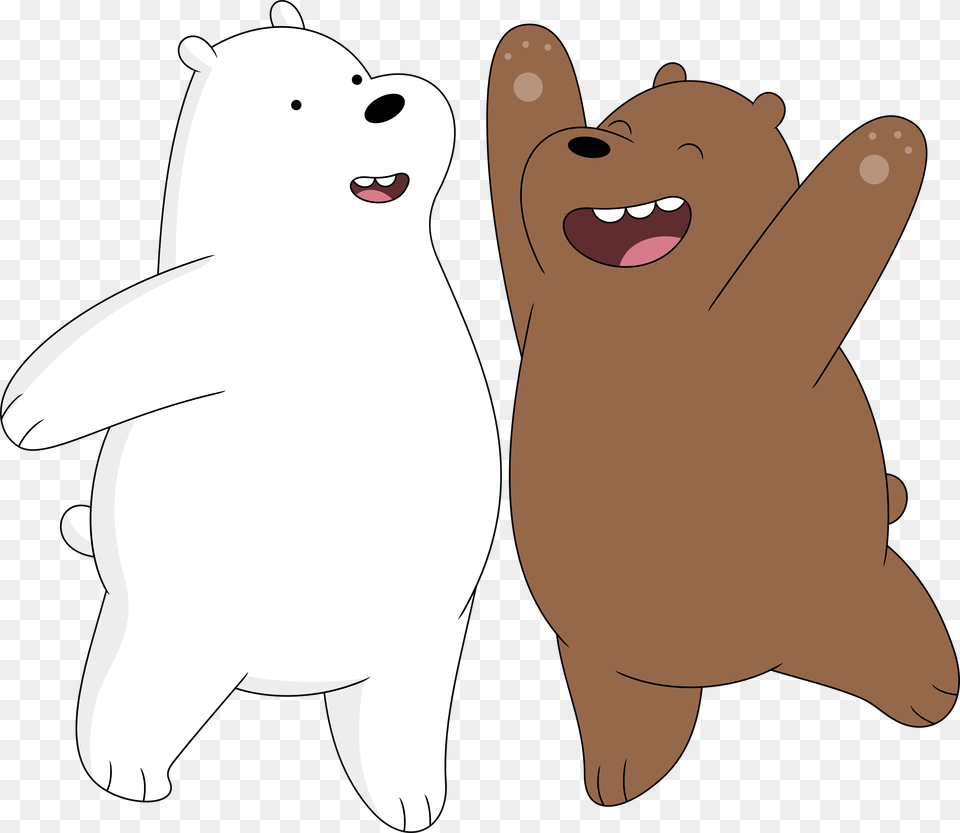 Chicago Drawing Bears Ice Bear And Grizzly We Bare Bears, Animal, Mammal, Wildlife Free Png Download