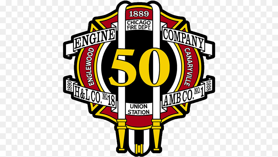 Chicago Fd Engine 50s Decal Chicago Fire Department, Emblem, Symbol, Dynamite, Weapon Png Image