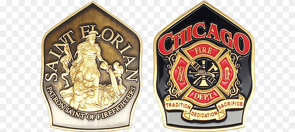 Chicago Fire Department Challenge Coin Fire Department Challenge Coin, Badge, Symbol, Logo, Emblem Png Image