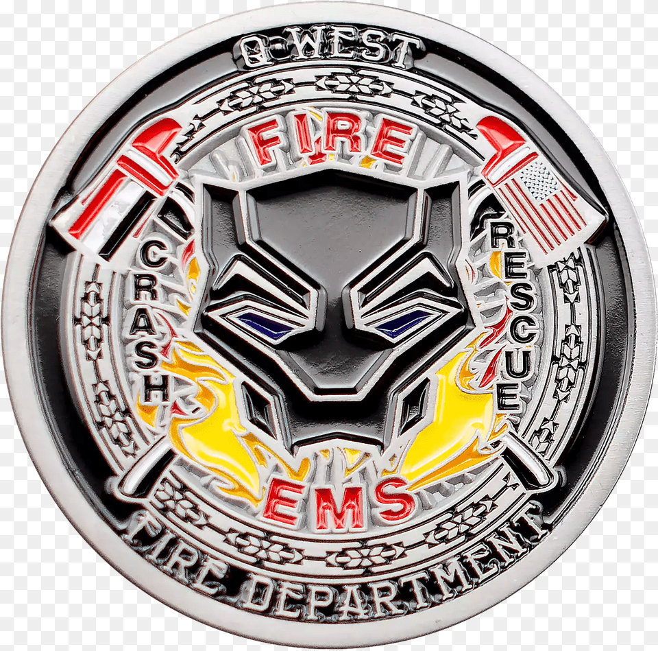 Chicago Fire Department Challenge Coins Solid, Badge, Emblem, Logo, Symbol Free Png