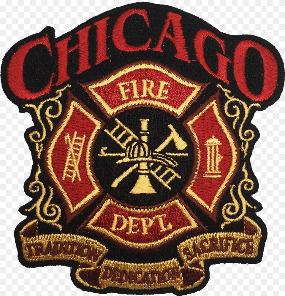 Chicago Fire Department Patches Solid, Badge, Logo, Symbol, Emblem Free Transparent Png